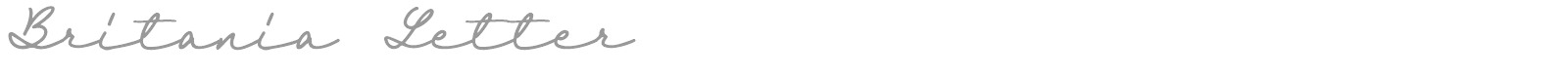 Britania Letter font preview